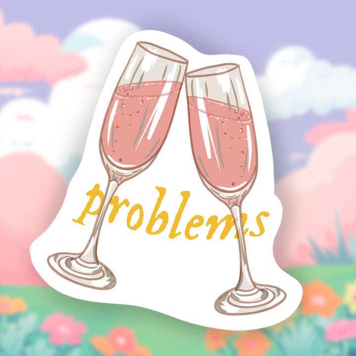 Taylor Swift Champagne Problems, autocollant amusant, bas de Noël, cadeau, guide cadeau, autocollant en vinyle, imperméable pour la vente par Cocollama Design