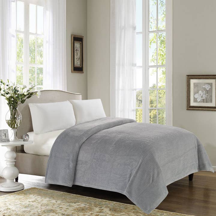 Cobertor Jacquard Clássico Thesis 350 Series - Prata por atacado de Thesis