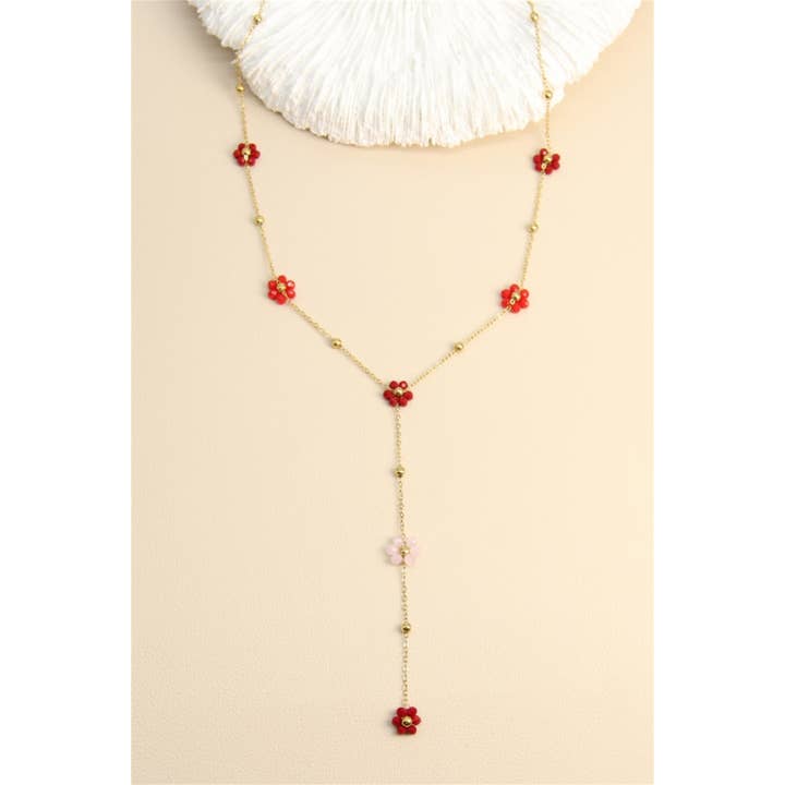 BELLISSIMA BIJOUX - Wholesale Link & Chain Necklace - Floral Necklace – Stainless Steel4