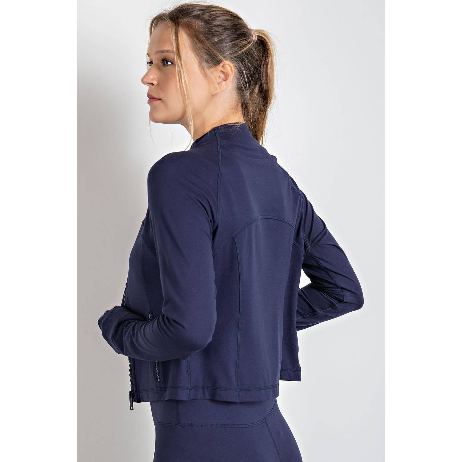 Rae Mode - Wholesale Athletic Jacket - Women's - BUTTER LONG SLEEVE CROP DEFINE JACKET45
