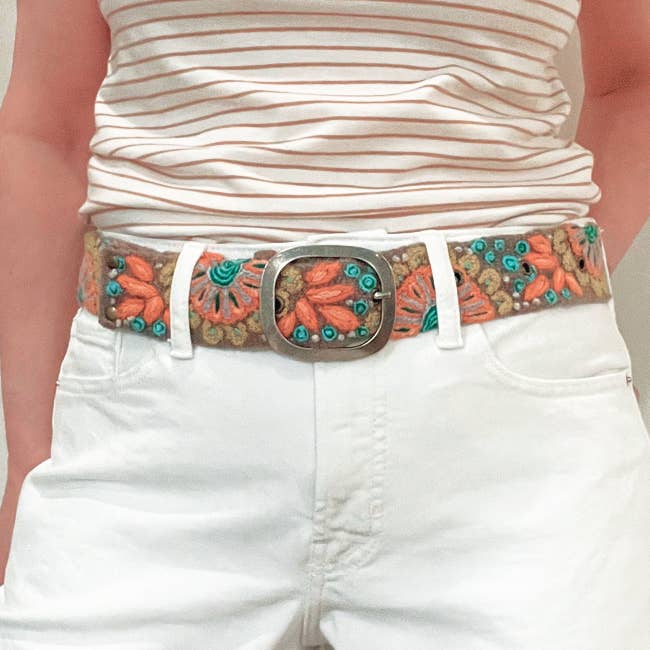 Jenny Krauss - Wholesale Belt - Women's - Andean Whisper Embroidered Wool Belt2