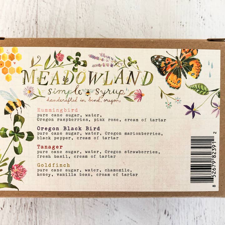 Meadowland Syrup - Wholesale Cocktail Mix/Syrup - Collection Simple Syrup: SWEET BIRD