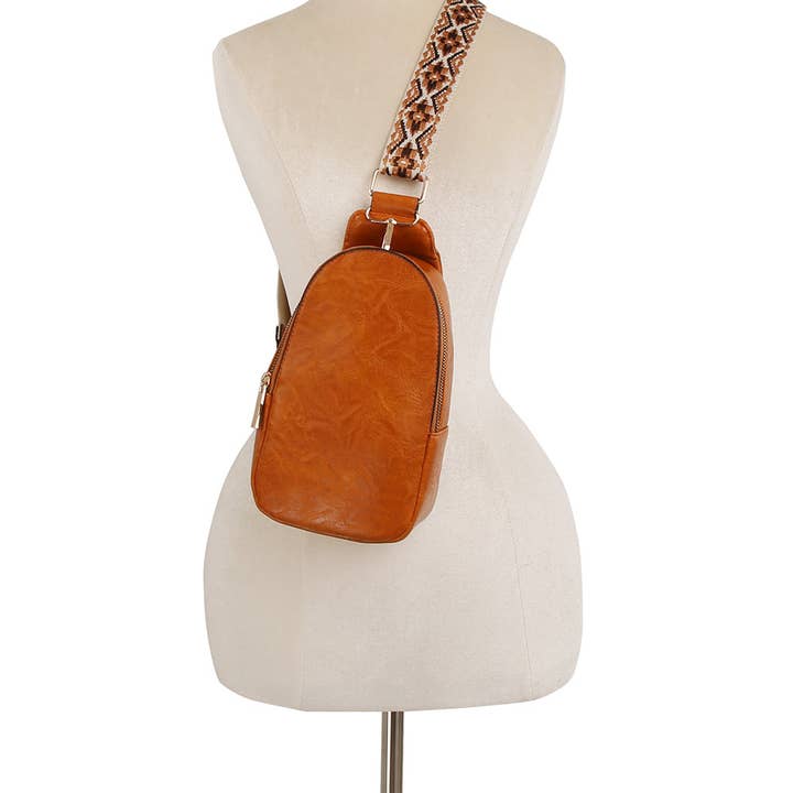 Handbag Factory Corp - Wholesale Crossbody Bag - Women's - Daily guitar strap leather sling bag