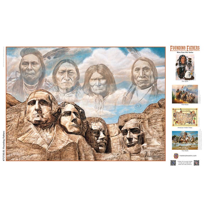 Masterpieces Puzzles - Wholesale Puzzle - Adult - Founding Fathers 500 Piece Jigsaw Puzzle3