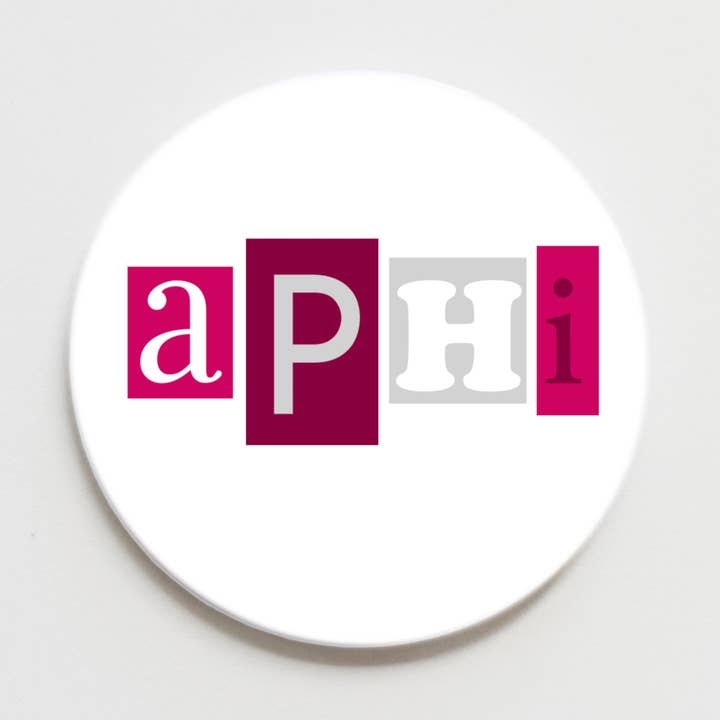 Good Vibez Collegiate - Wholesale Lapel Pin/Button - Alpha Phi Collage Greek Button - 2.25 inch0