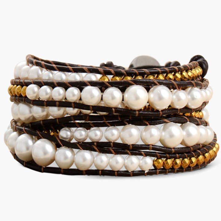 Pearl Protection Wrap Bracelet for wholesale by Cape Diablo
