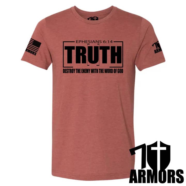 7 ARMORS APPAREL - Wholesale Screen Printed T-Shirt - Men's - BELT OF TRUTH T-SHIRT3