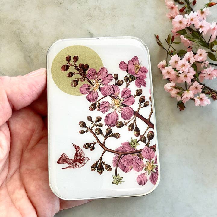 Firefly Notes - Wholesale Knitting/Crochet Supplies - Cherry Blossom & Swallow Notions tin2