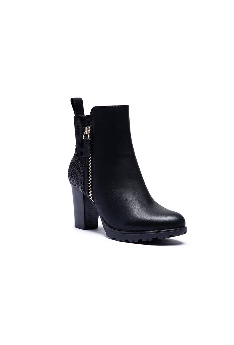 LADY GLORY - Wholesale Booties - Women's - Heeled Boot With Sequins And Side Zipper10