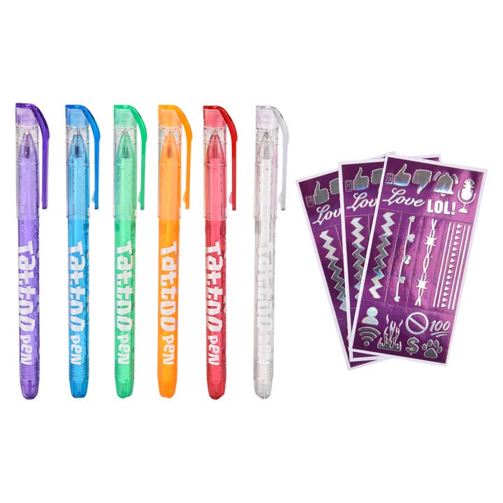 (T) POP ART TATTOO PEN 6" for wholesale by The Toy Network