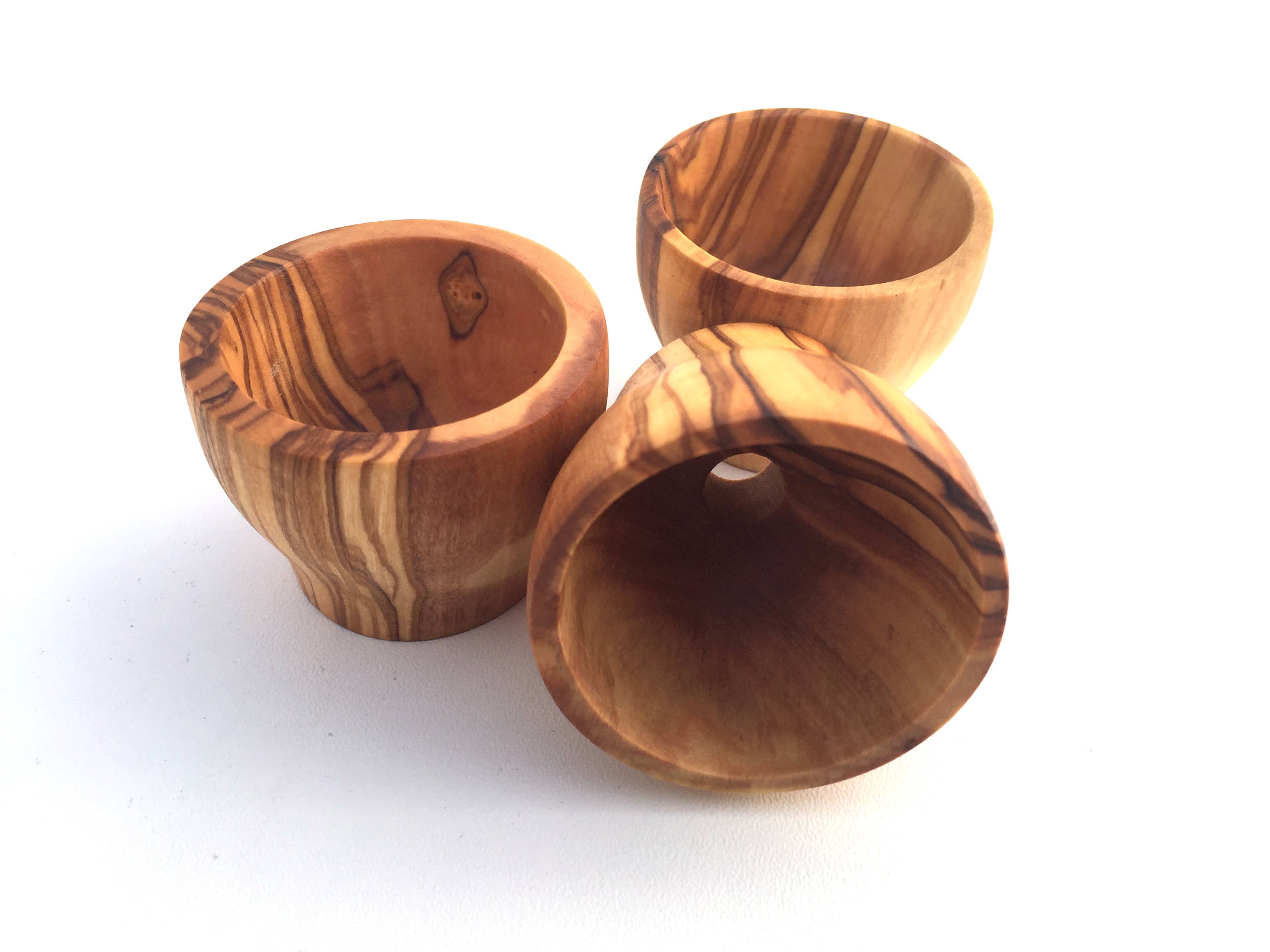 medina mood - Wholesale Egg Cup/Holder - Set of 6 egg cups and holder in a space-saving olive wood8