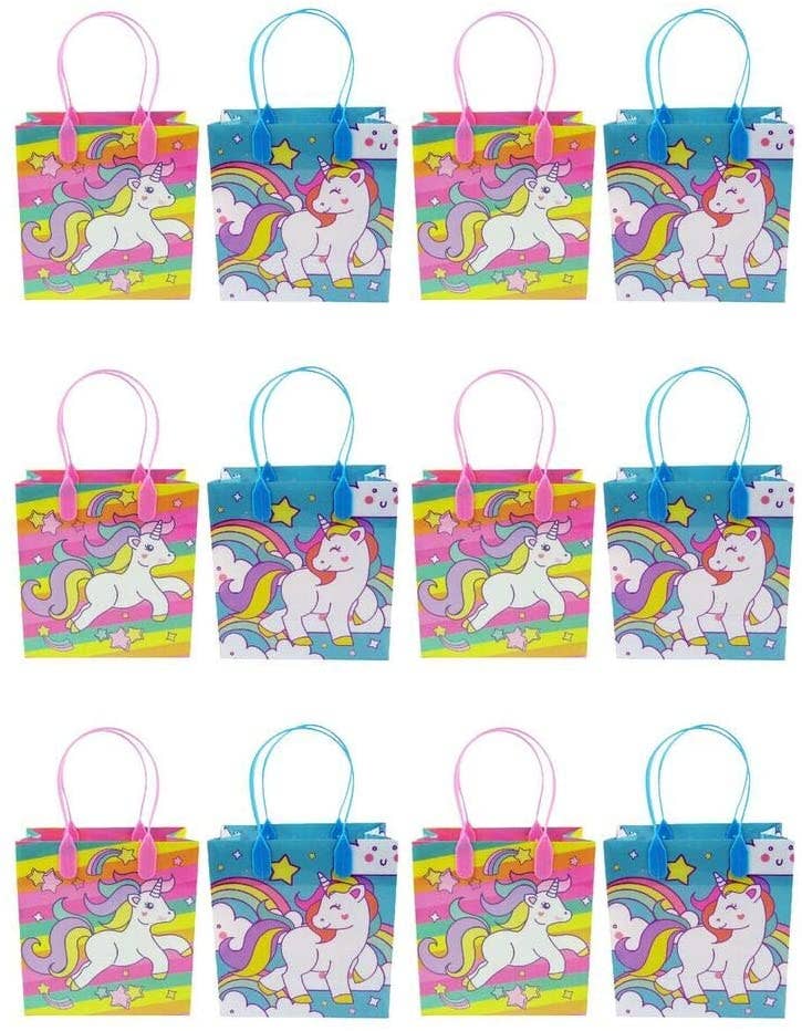 Tiny Mills - Wholesale Feesttasje/zakje - Unicorn Party Favor Bags Treat Bags, pak2