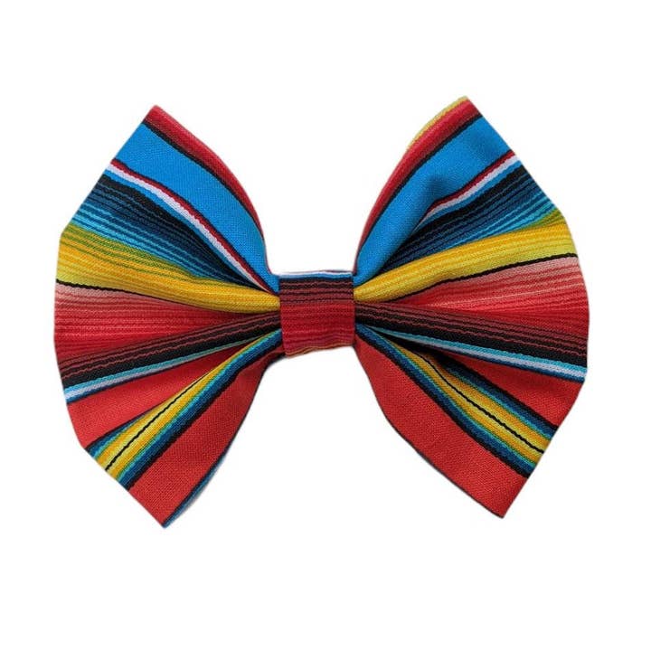 O'dessa's Closet & More - Wholesale Hair Bow - Kids - Serape Bow - Serape Cotton Bow - Serape Girls Bows - Mexican
