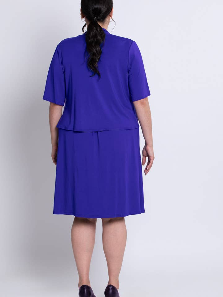 Doda Jas, Violet, Bamboe voor wholesale door Blue Sky Clothing Co LLC