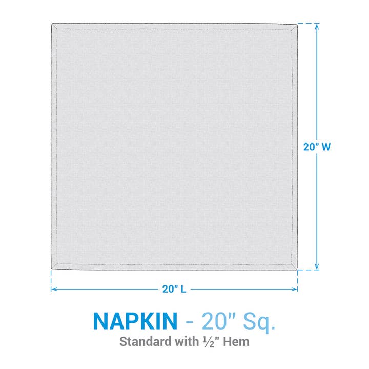 Split P - Wholesale Dinner & Cloth Napkin - First Snow Napkin3