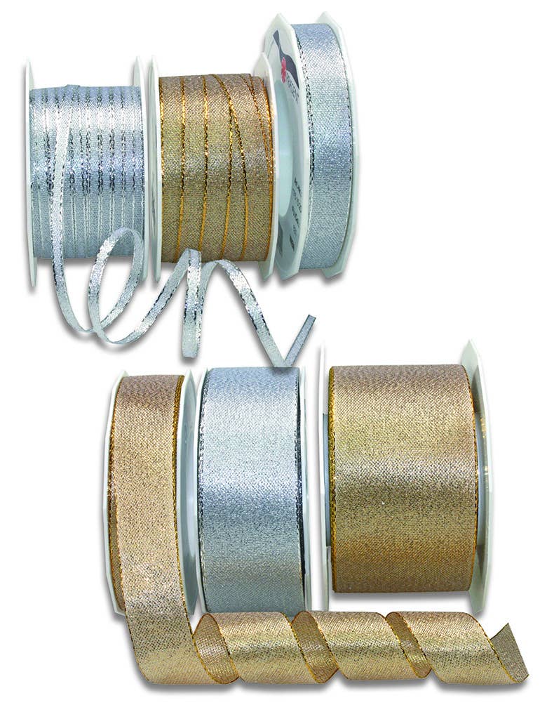 Morex Ribbon - Wholesale Ribbon - Gift Wrapping - #174 Wien Metallic Gold, Silver or Red Ribbon20