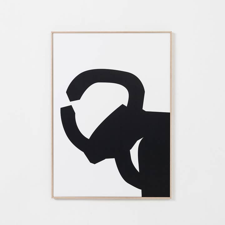 Gdeco - Venta al por mayor Conjunto de galería de pared - Set 2 Láminas Impresas 50X70Cm Dibujo Peine Viento Chillida