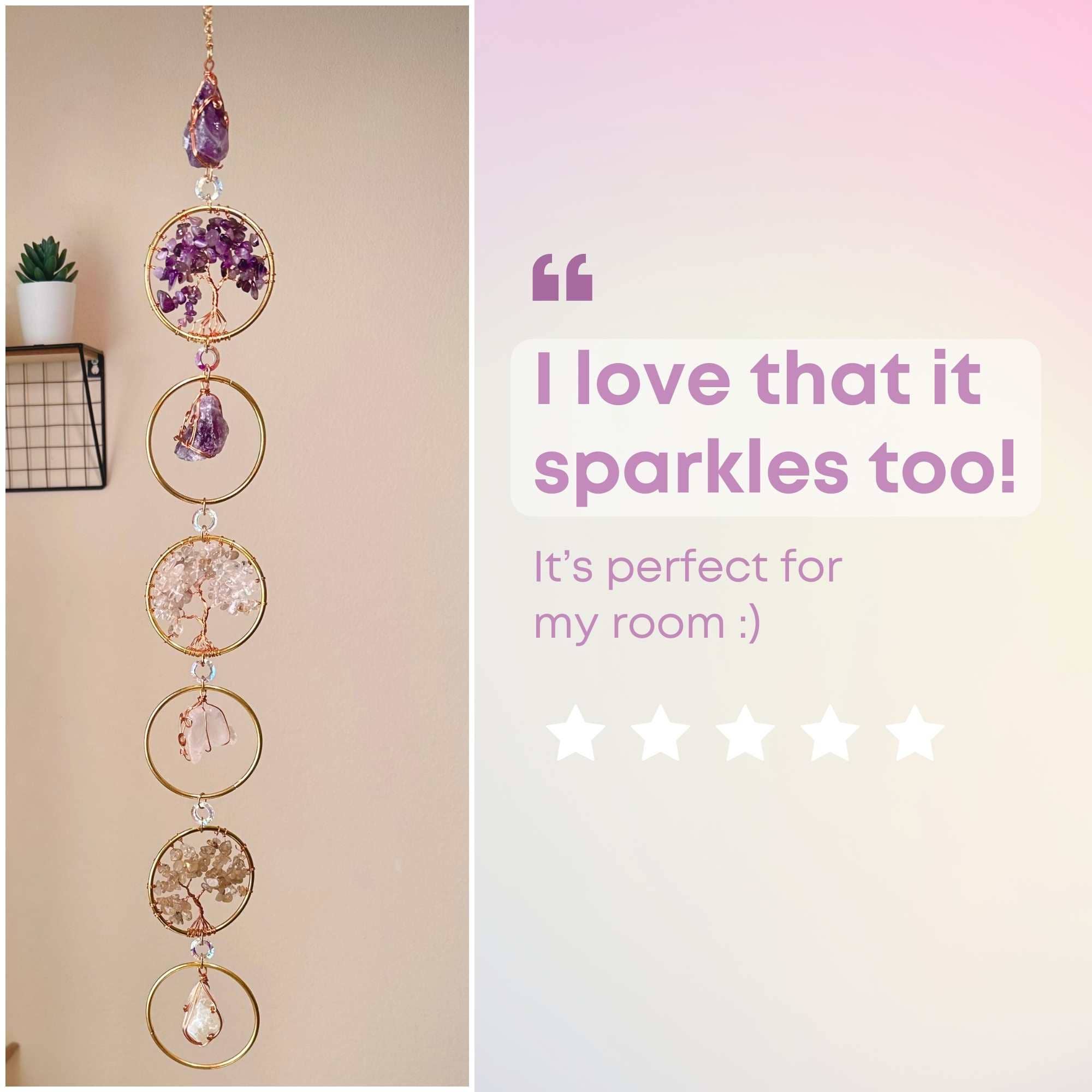 LilAryenne | Jewelry & Suncatchers - Wholesale Suncatcher - Chakra Suncatcher - Crystal Healing Gift Decor6