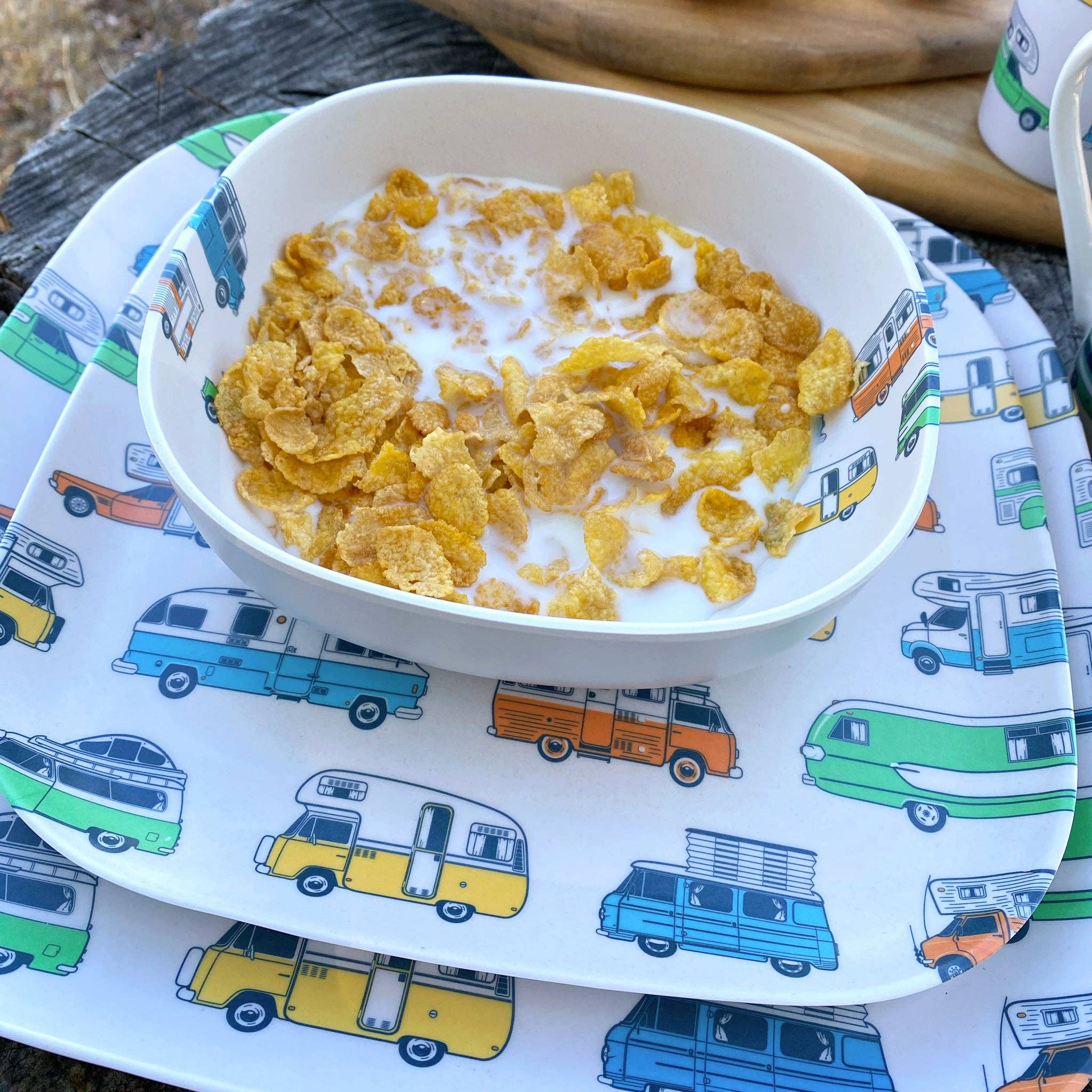 Van Go Collections – Engroshandel Middagstallerken – Bambusplade | 22cm | The Camper Collection1