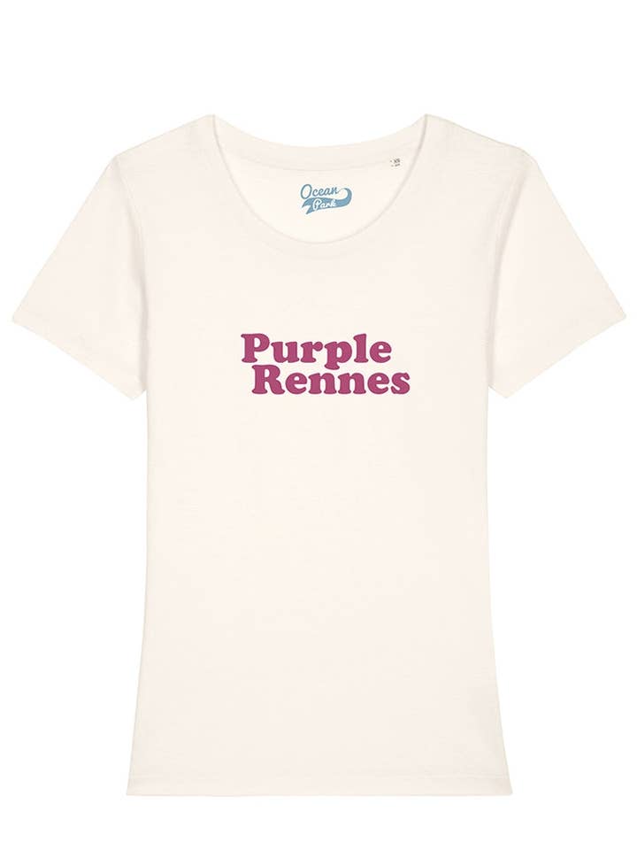 Dames T-shirt Purple Rennes ivoor voor wholesale door Ocean Park