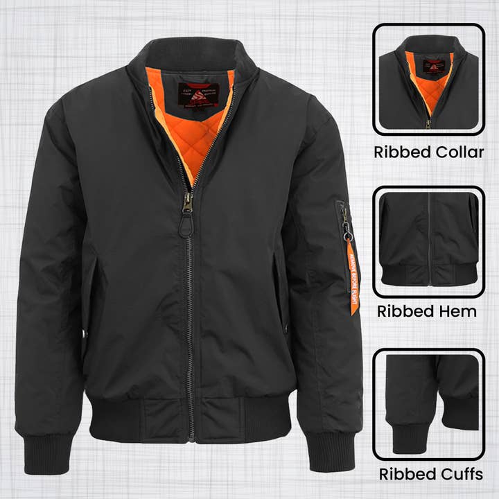 Galaxy By Harvic - Wholesale Jacket - Women's - Women's Loose Fit Heavyweight Flight Bomber Jacket8