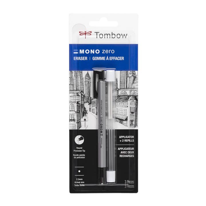 MONO Zero Round Eraser and Refill Value Pack for wholesale by Tombow
