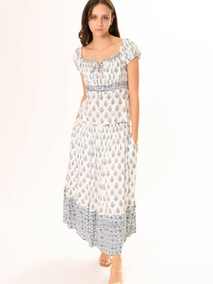 RAYON PRINTED SKIRT for wholesale by AREA STARS