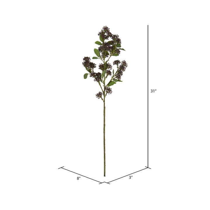 Vickerman 31" Blackberry Purple Berry Spray 2/bag for wholesale on Faire2