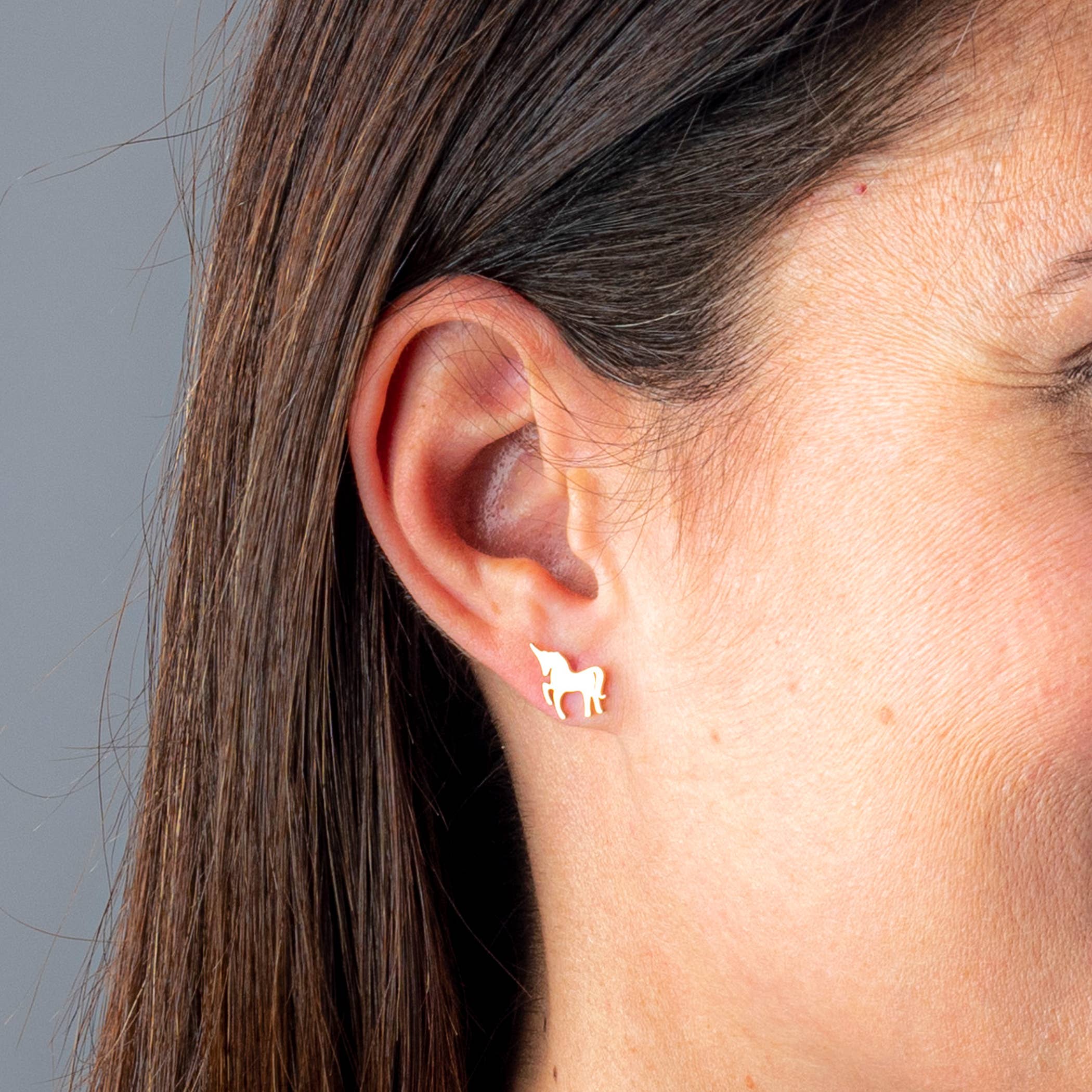 Boogie Toes – wholesale Stud/post earrings – Unicorn - Everyday Earrings (Rose or White)1