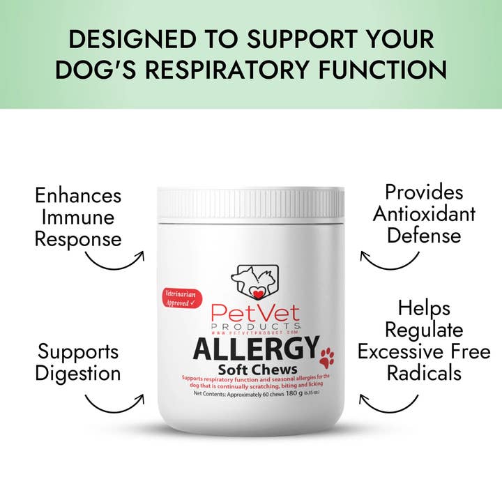 Pet Vet Products - Wholesale Pet Supplement - Dog - Allergy Relief Chews for Dogs – Itchy Skin & Probiotics2