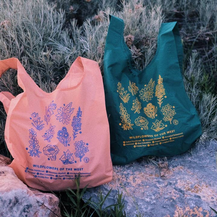 Goodnight Pine - Wholesale Grocery/Shopping Bag - Wildflowers BAGGU Reusable Bag