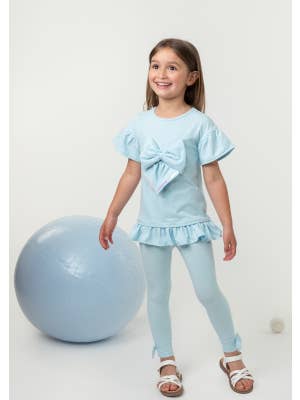 Caramelo Kids - Fashion Collection - Wholesale Top & Leggings Set - Kids - Elevated Essentials Ruffle Legging Set1