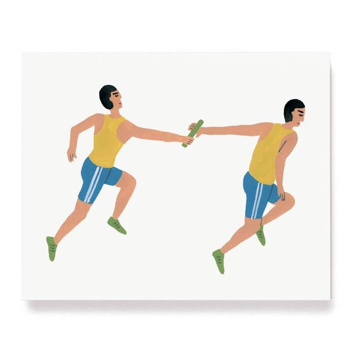 Relay Race Art Print for wholesale by Say Something Cards