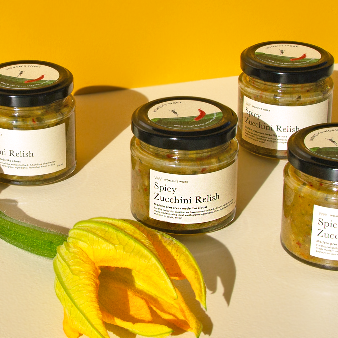 Women's Work – wholesale Relish – Kryddig Zucchini Relish PETITE4