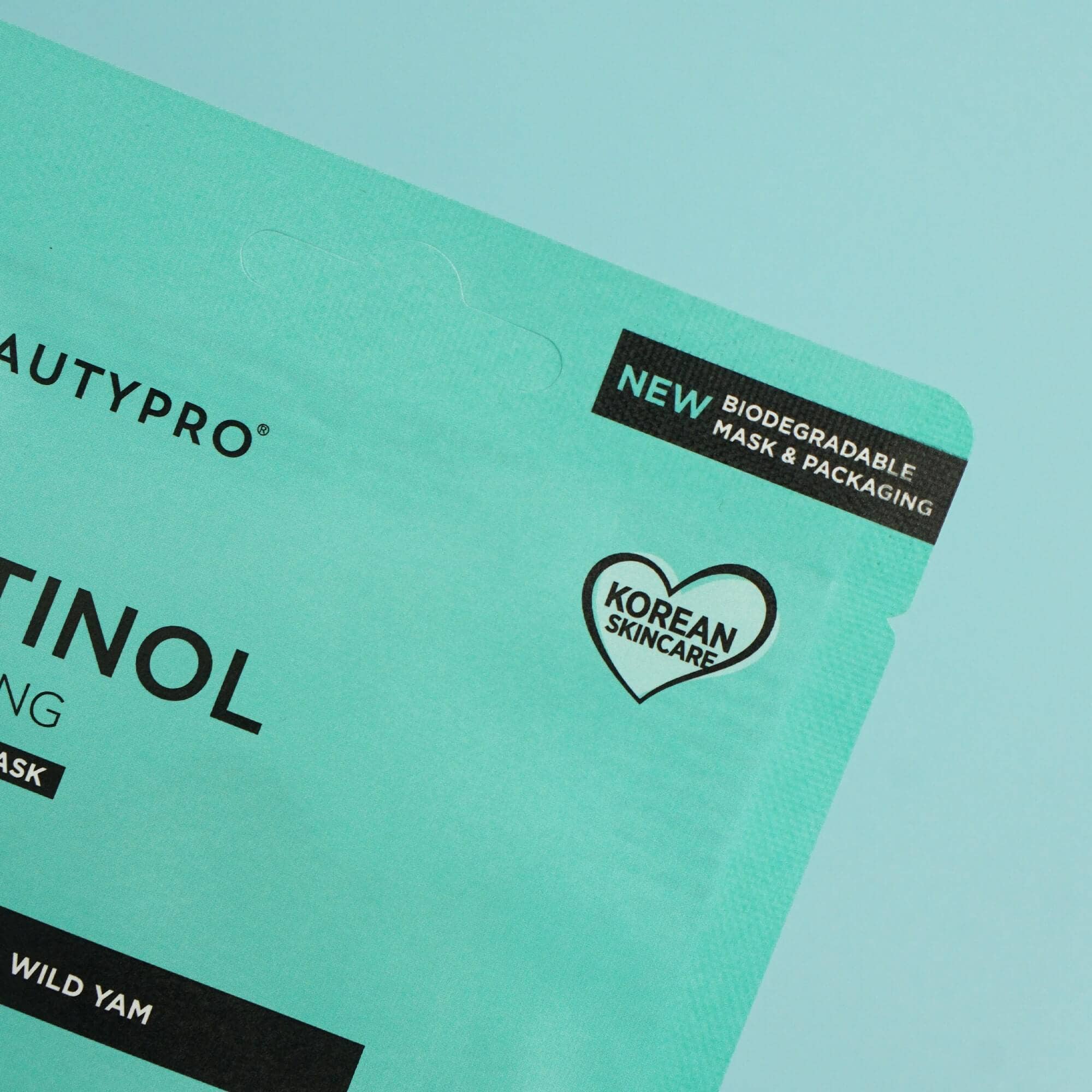 BEAUTYPRO – wholesale Skincare face mask – RETINOL Renewing Facial Sheet Mask  - 100% Biodegradable9