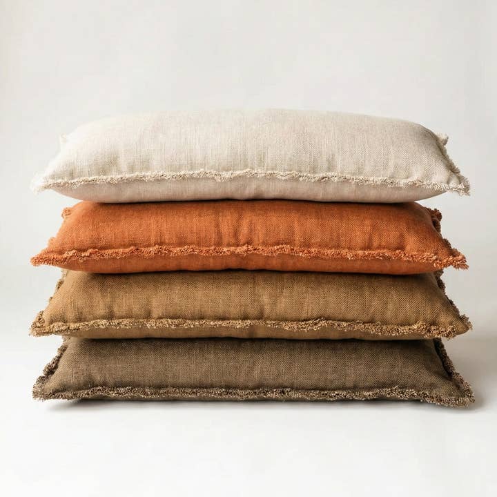 Luxe Linen 12x36 Lumbar Pillow for wholesale by Co.House Designs