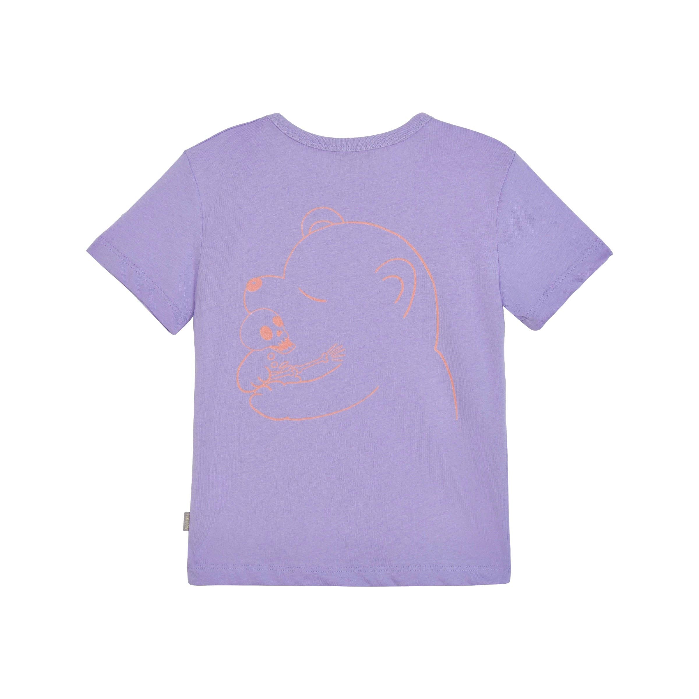 iMiN Kids - Wholesale Screen-printed t-shirt – Kids - Big Hug Skull T-Shirt Purple