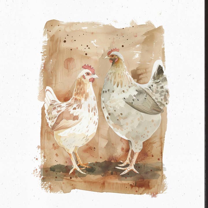 Chicken Hen Farmhouse Farm Decor Art Sign Picture for wholesale by Summer Snow Art