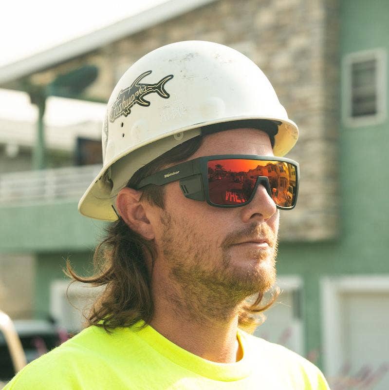 Under The Sun Originals / Bomber Eyewear – Engroshandel Solbriller - Unisex – Buzz Bomb Sikkerhed - Fotokromisk Ild Rød Orange Spejl10