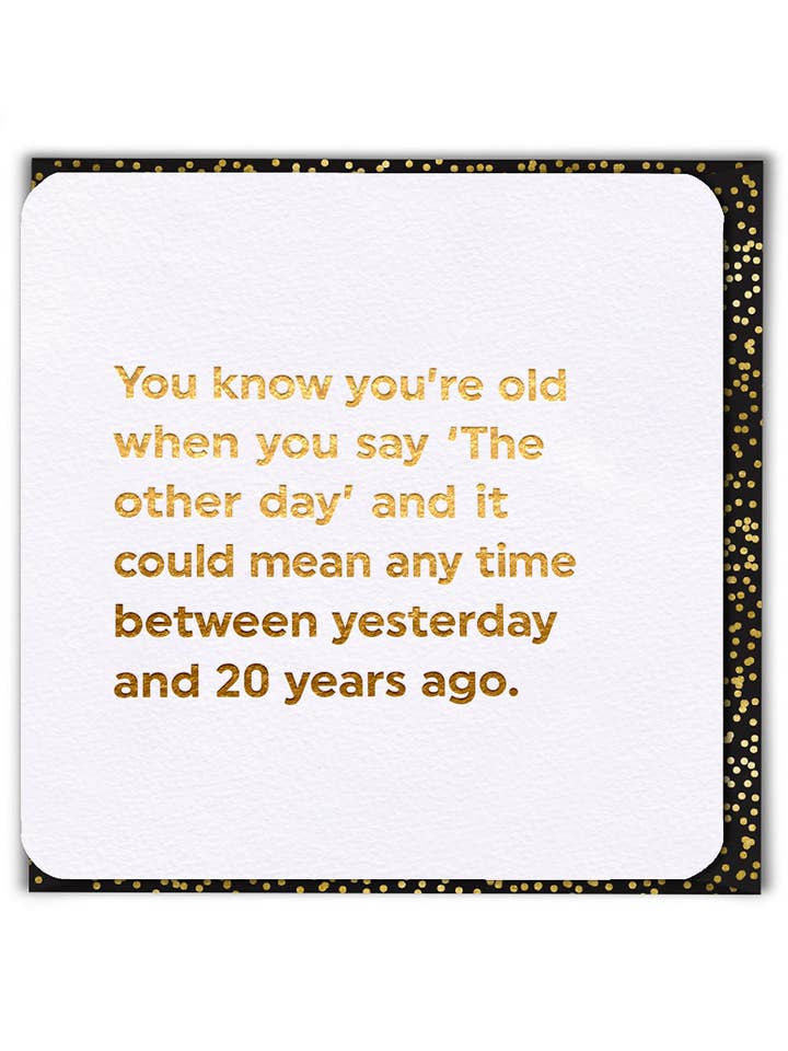 Funny Birthday Card - The Other Day for wholesale by brainbox candy