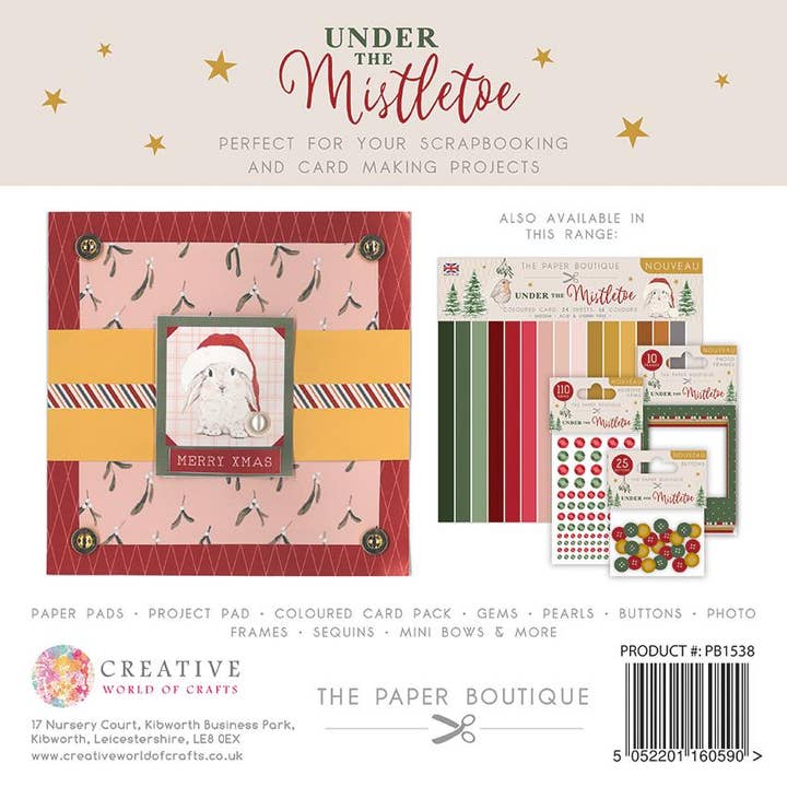 Ecstasy Crafts Distributing – Engroshandel Scrapbog – Papirbutikken under mistelten 12x12 papirpude