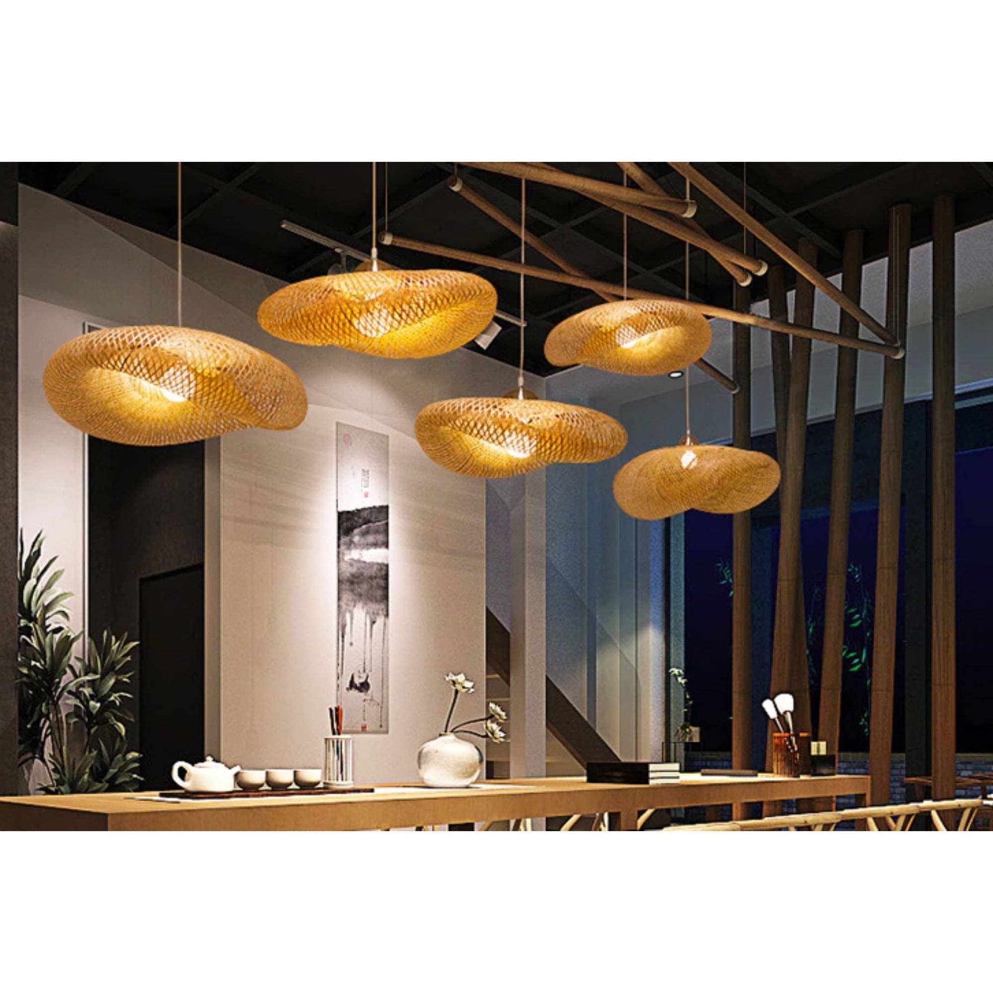 heartnests - Wholesale Kroonluchter/hangend licht - Twinie handgemaakte hanglamp van bamboe vlechtwerk3