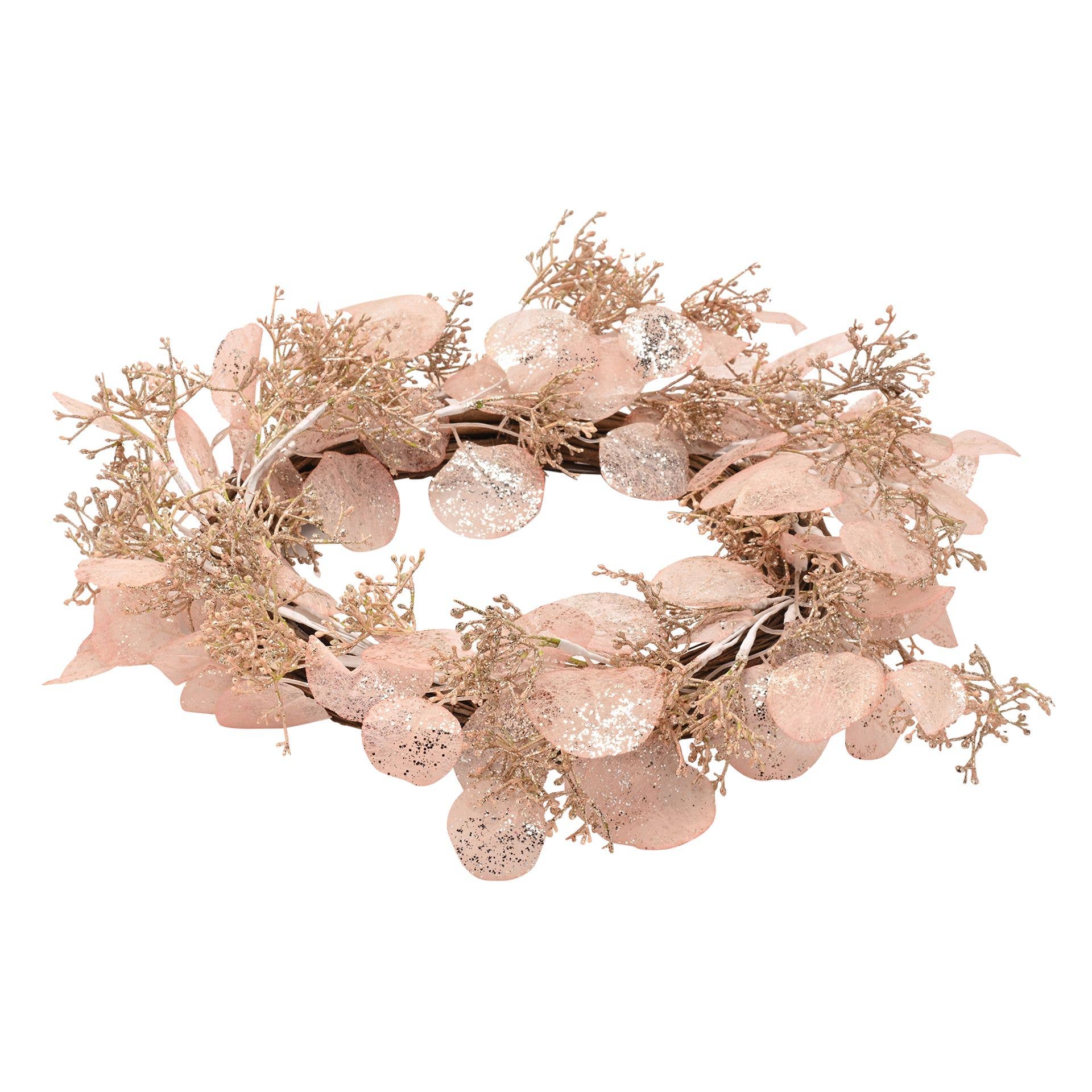 WIDDOP and Co. - Wholesale Ornament - Blush Delicate Dried Foiliage Wreath1