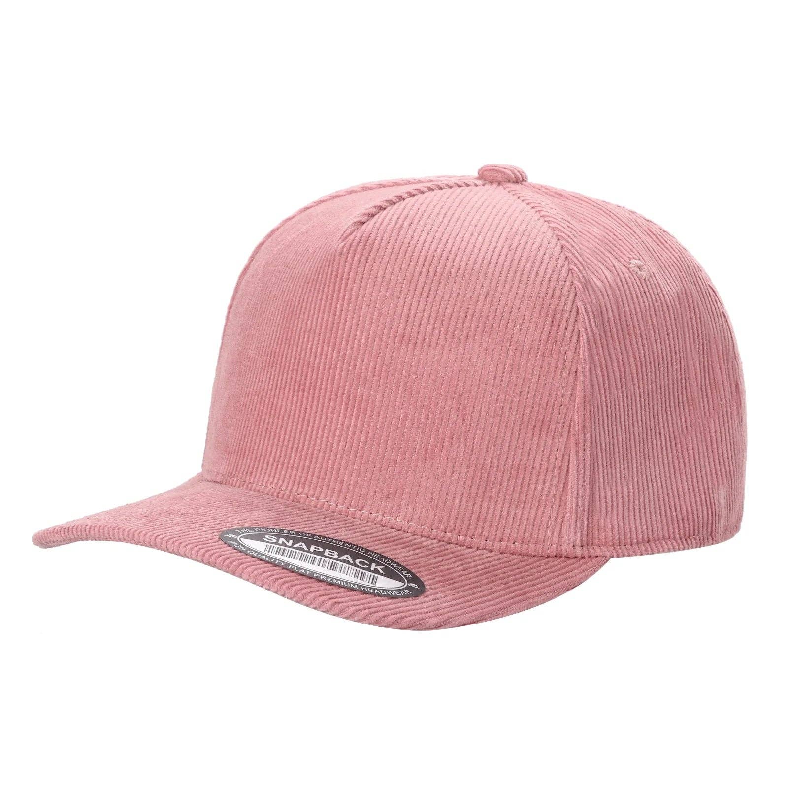 Burzip collection - Vendita all'ingrosso Cappellino da baseball - Unisex - 5FC-PK6-Cappello da Baseball a 5 Pannelli in Velluto a Coste Solido 6PCS/PACCO2