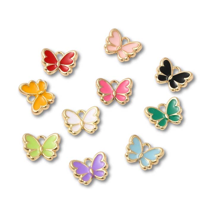 Love, Paige Designs - Wholesale Individual Charm/Pendant - Butterfly Gold Charm - Assorted0