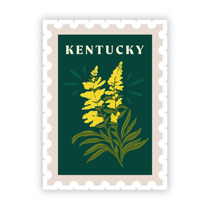 Jessica Holly Creative - Wholesale Sticker - Kentucky State Flower Stamp Style Vinyl Sticker, 2.5in0