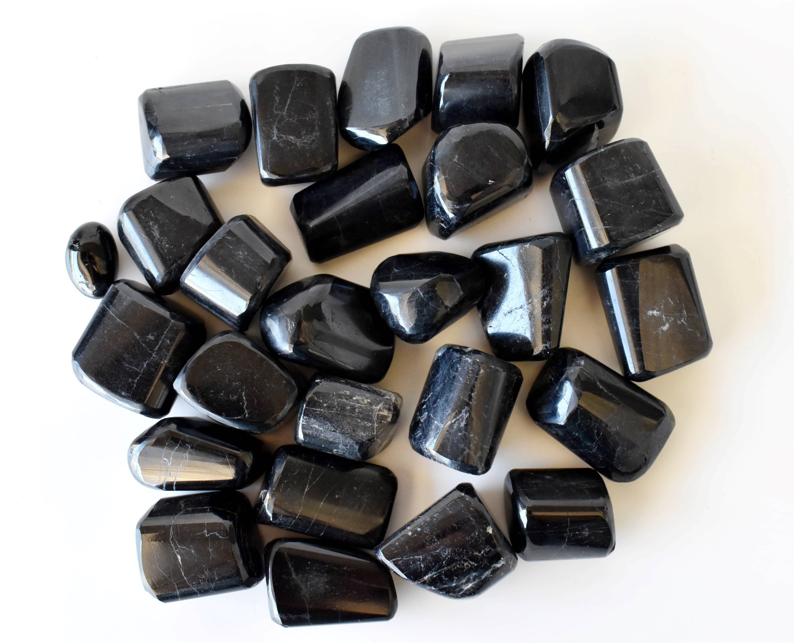 Soothing Crystals - Wholesale Spiritual Stone/Crystal - Black Tourmaline Tumbled Stones Healing Stones 100G to 1KG9