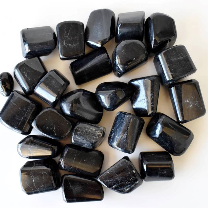 Soothing Crystals - Wholesale Spiritual Stone/Crystal - Black Tourmaline Tumbled Stones Healing Stones 100G to 1KG9