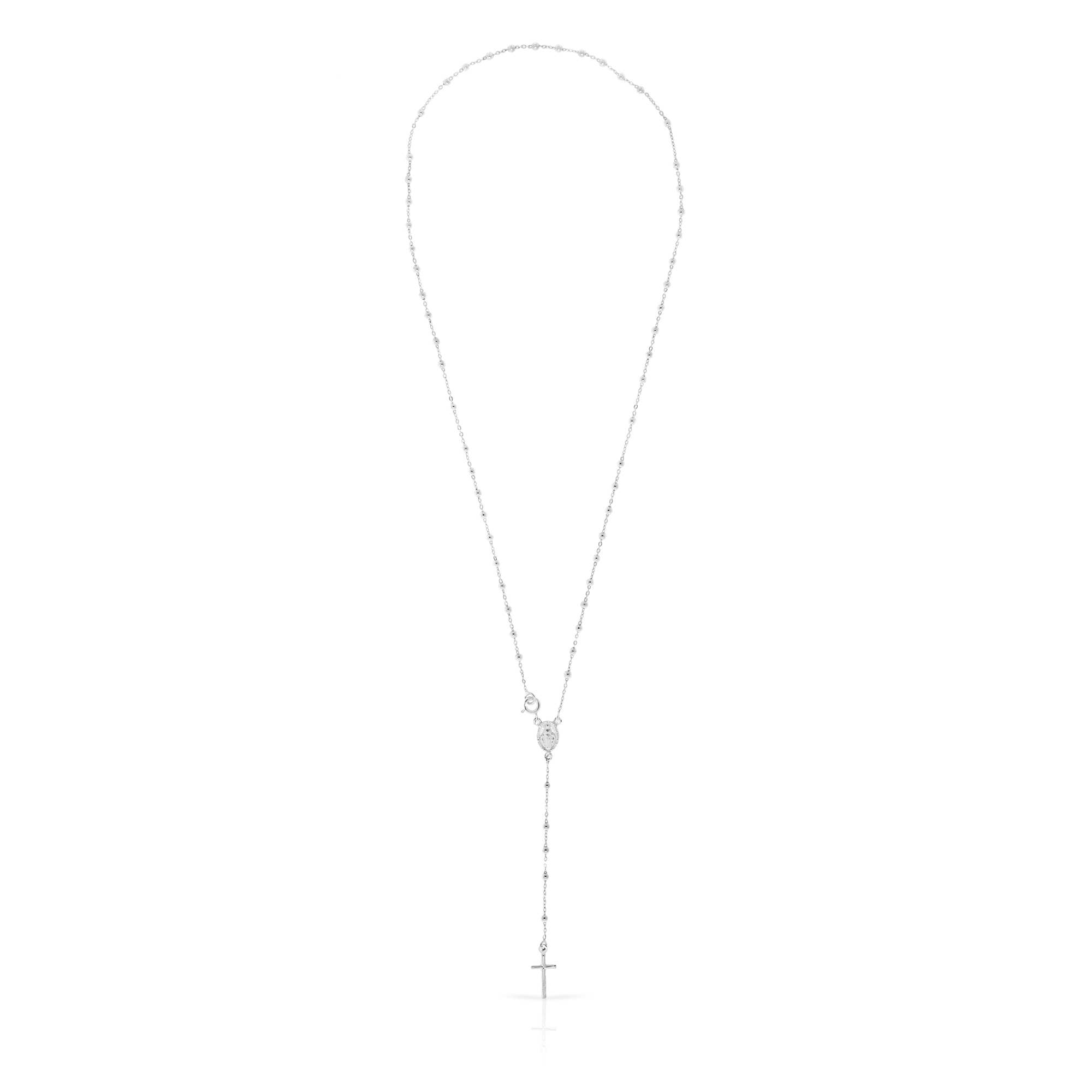 FIRENZE ARTEGIANI - Wholesale Pendant/Charm Necklace - Rosary Necklace with 925 Sterling Silver with silver beads9