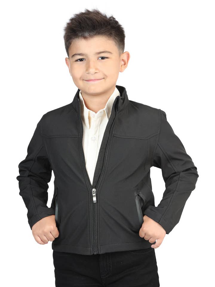Centenario Kids Jacket 100% Polyester Black 127082 for wholesale by J&J WESTERN WEAR